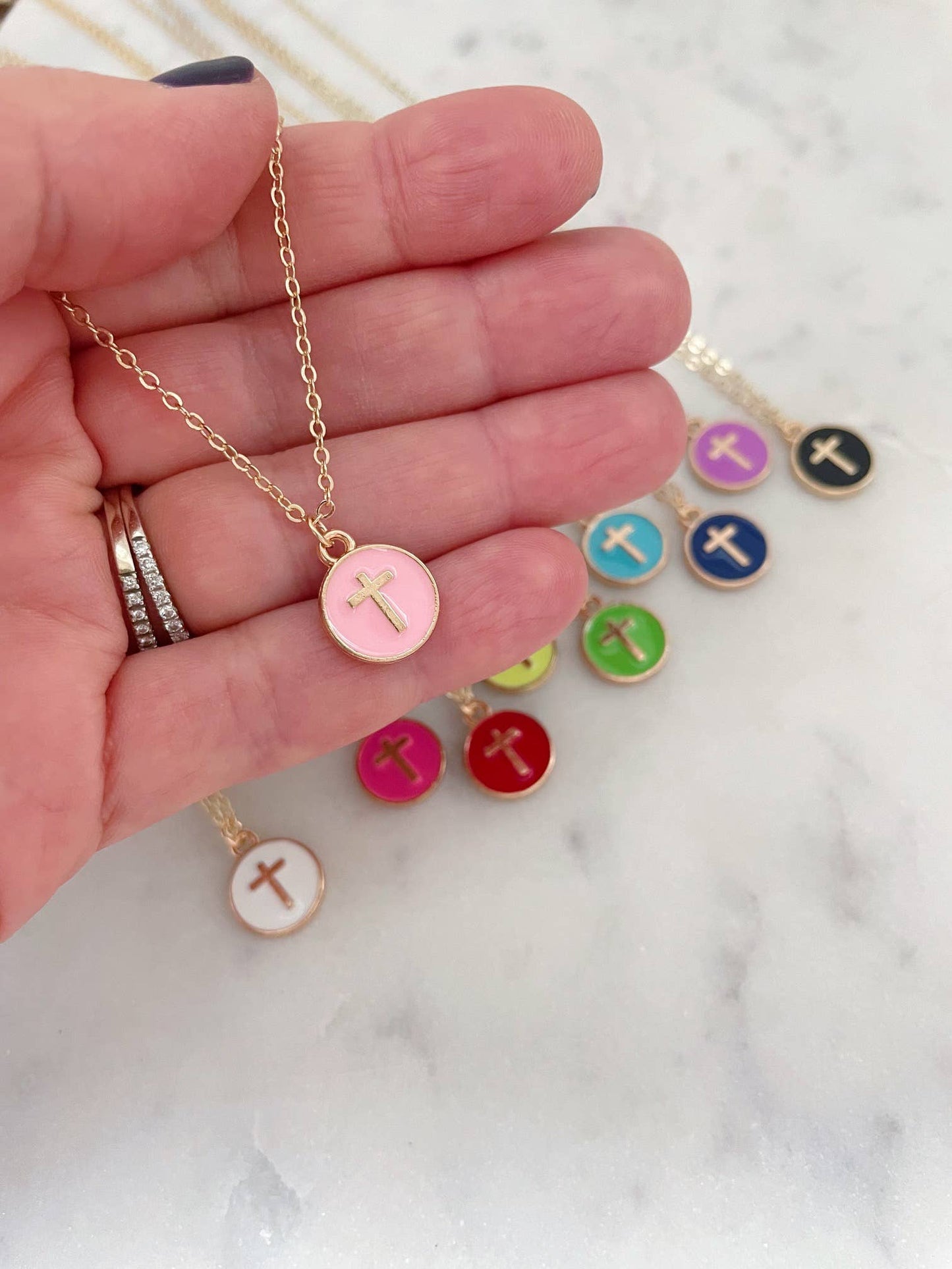 Kids Necklace, Cross Necklace, Cross Jewelry, Religious Gift