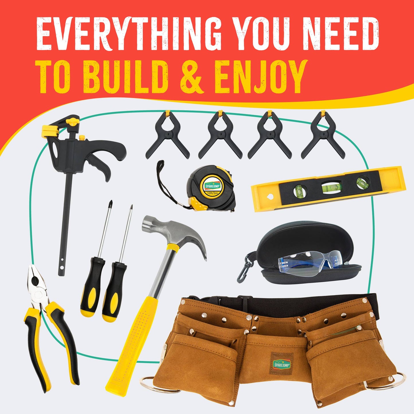 Kids Deluxe Tool Set (Case Pack 6)
