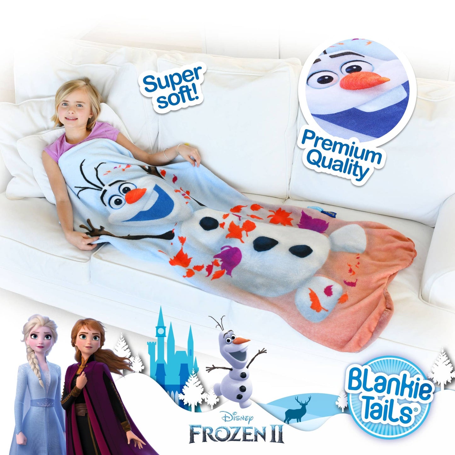 Frozen 2 Olaf Blankie Tails Wearable Blanket