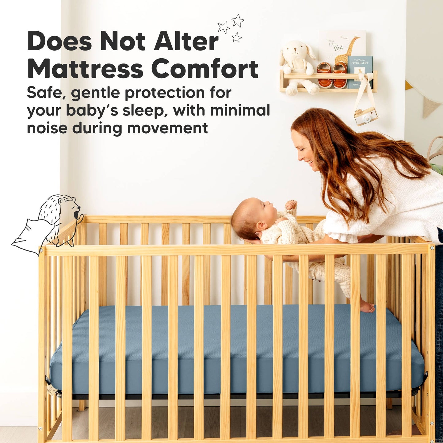 2-pk Quin Protect+ Waterproof Crib Mattress Protector Cover