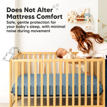 2-pk Quin Protect+ Waterproof Crib Mattress Protector Cover