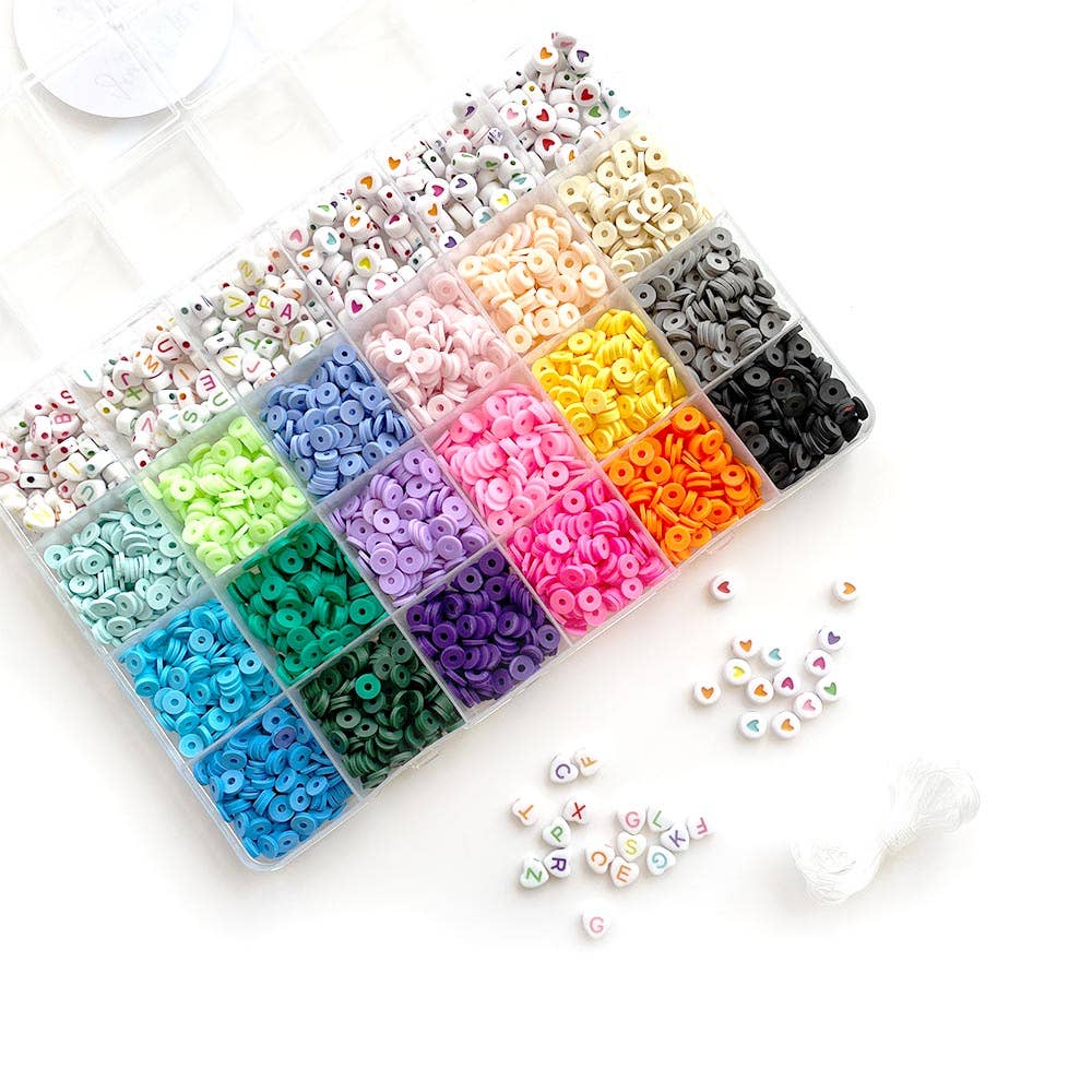 Bold Brights Heishi Box DIY Bead Kit