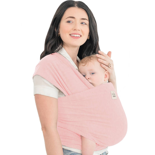 KeaBabies Original Pink Baby Wrap Carrier