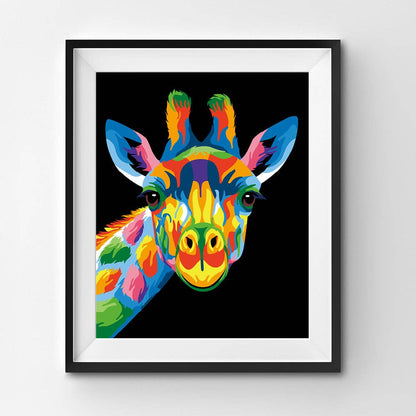 Colorful Giraffe - Pop Art Wall Decor - Graduation Gifts 2024