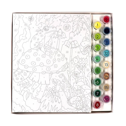 IHeartArt Paint By Numbers Frog & Mushroom