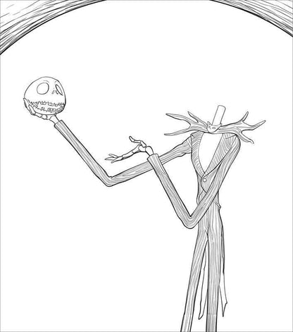 Disney Tim Burton's The Nightmare Before Christmas Glow-in-the-Dark Coloring