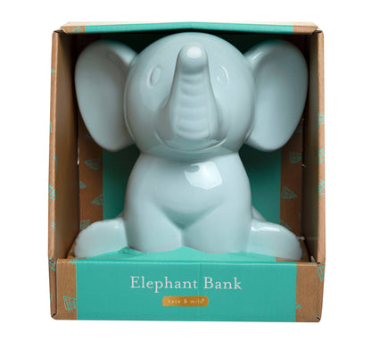 Blue Elephant Piggy Bank