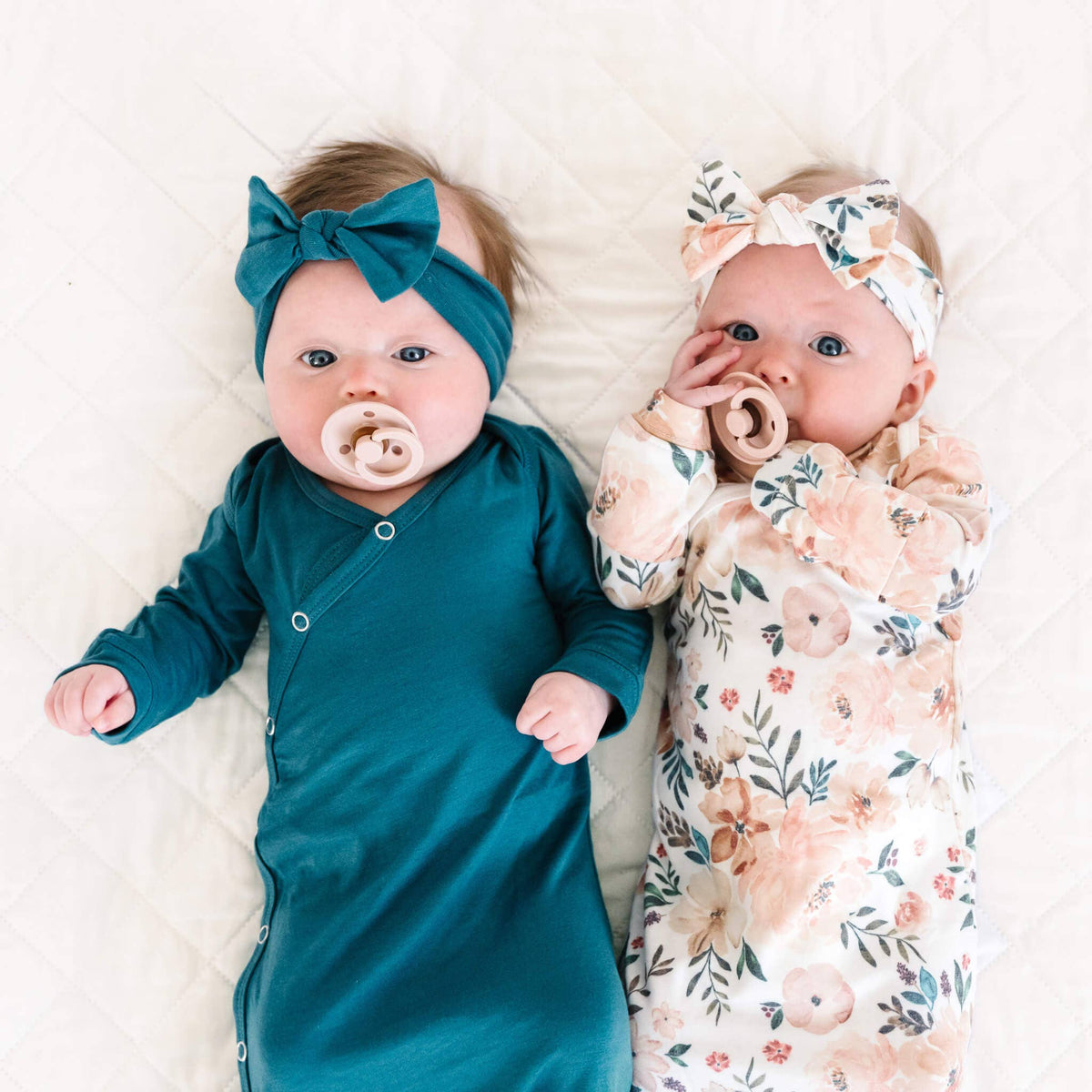 Newborn Knotted Gown - Autumn