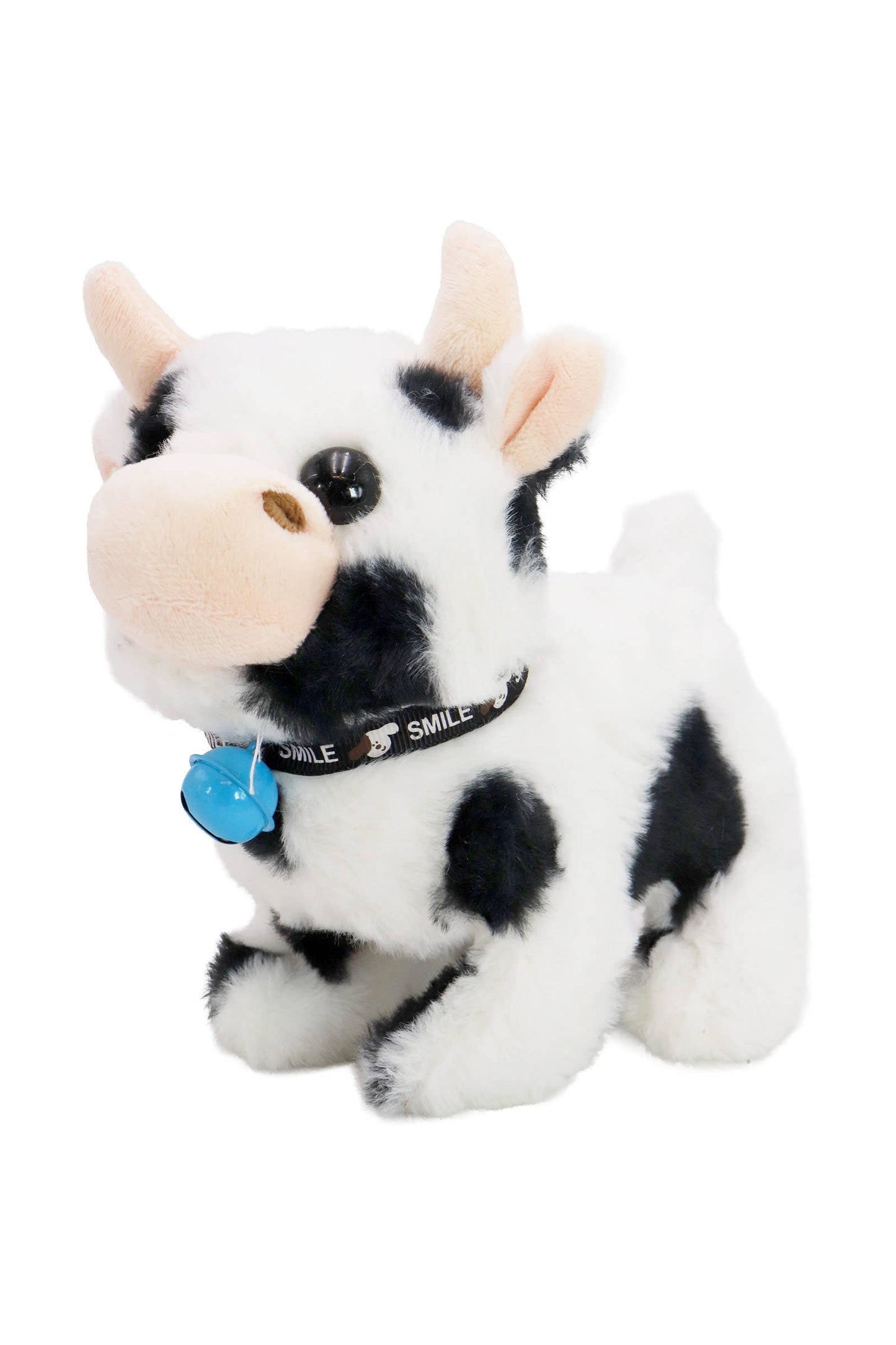 Fuzzy Soft Walking Baby Cow Sound Toy - 12 Pcs