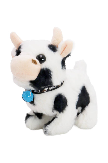 Fuzzy Soft Walking Baby Cow Sound Toy - 12 Pcs