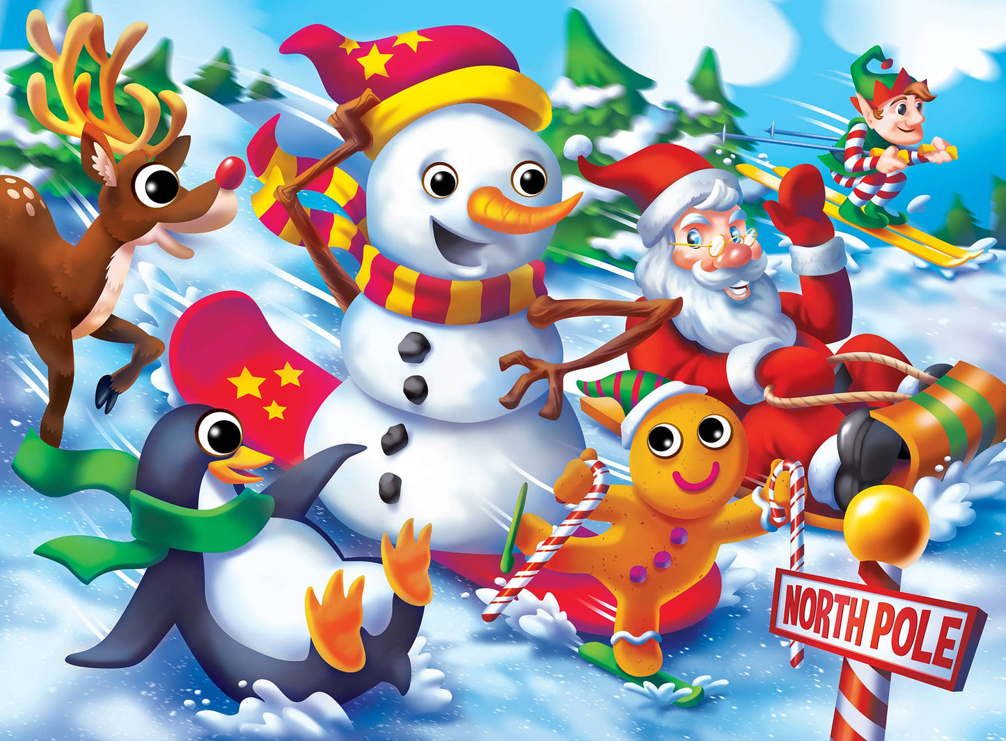 Googly Eyes - Christmas Friends 48 Piece Puzzle