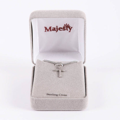 Necklace Cross - Sterling Silver - 18"