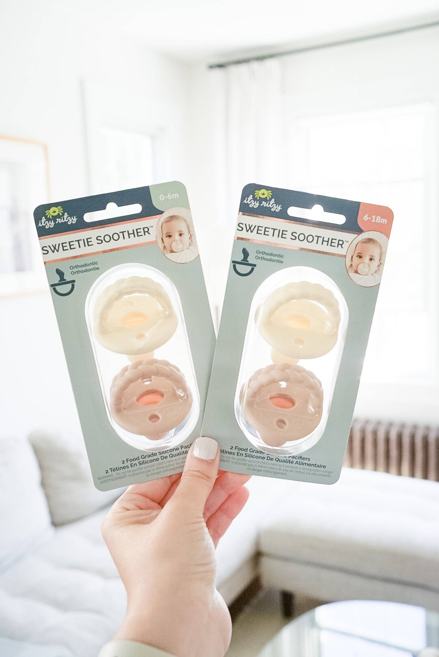 Sweetie Soother Orthodontic Pacifier Sets: 0-6 Months / Neutral