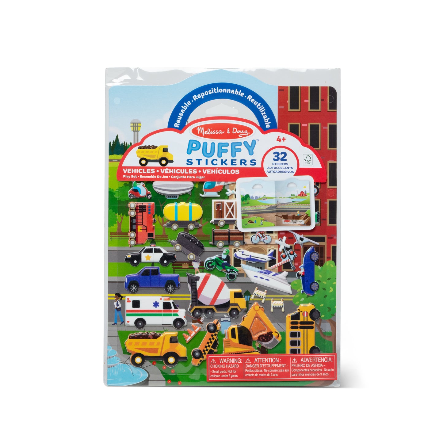 Puffy Sticker Play Set- Vehicles