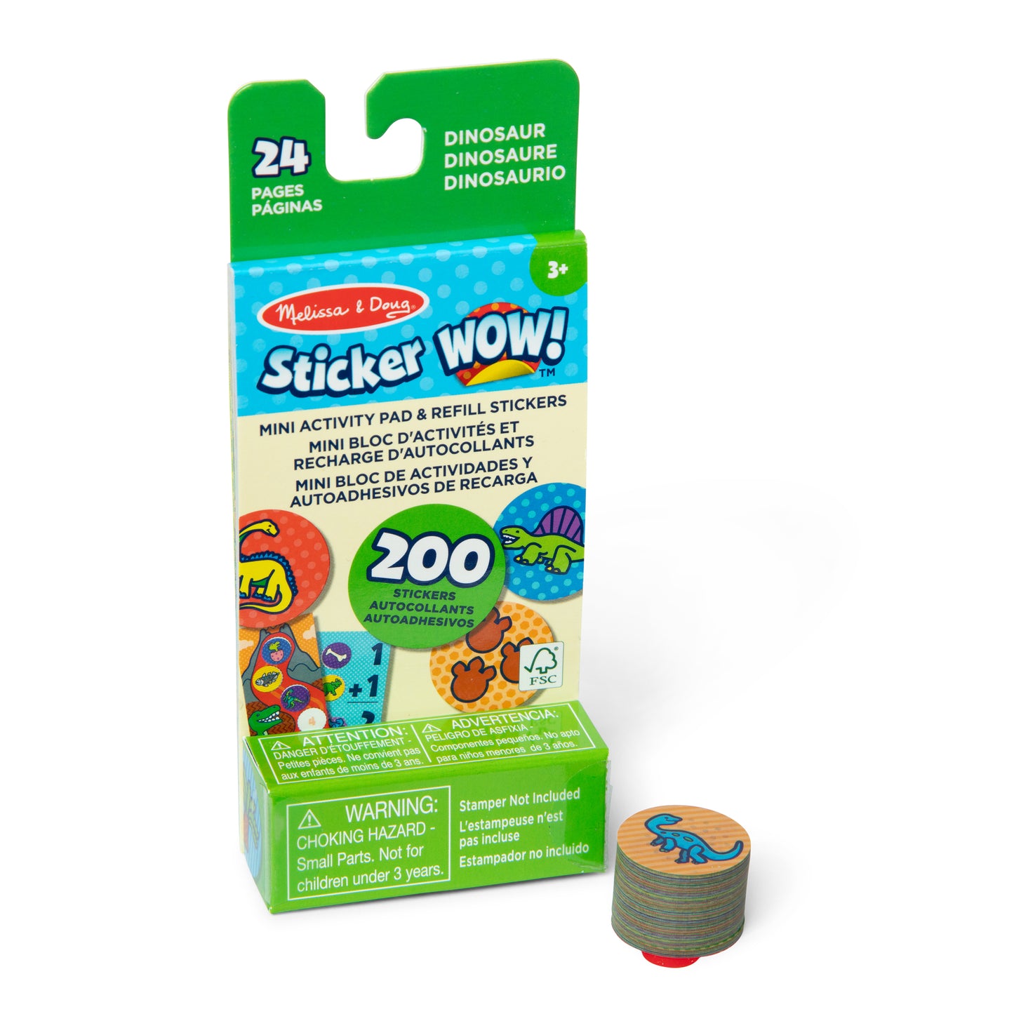 Sticker WOW! Mini Refill Stickers-Dinosaur