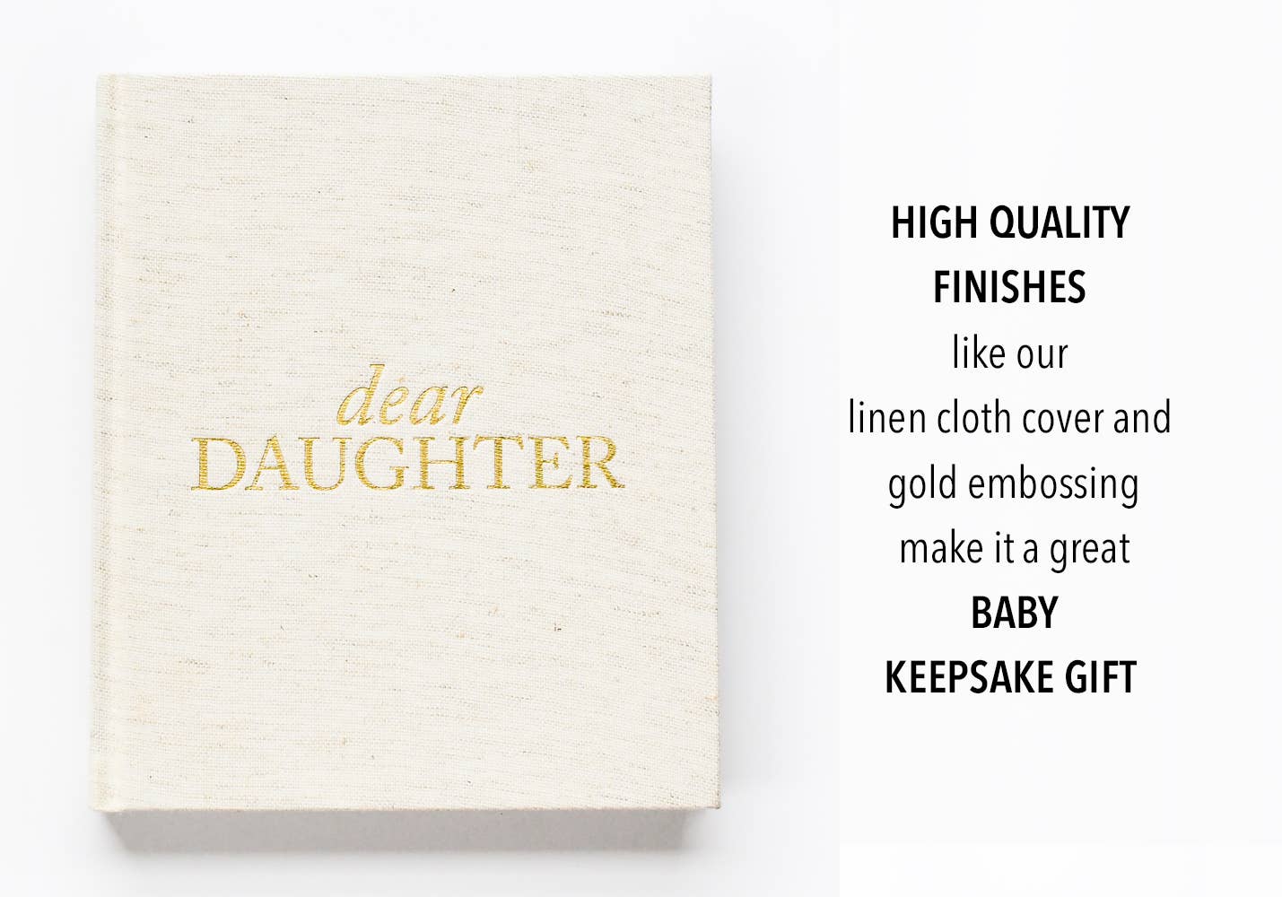 Dear Daughter Childhood Keepsake Book | Gift for Wife or Mom