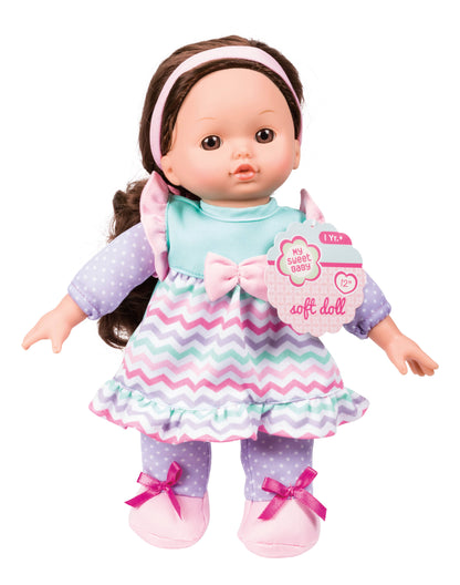 My Sweet Baby 12" Soft Bodied Doll, Display of 6