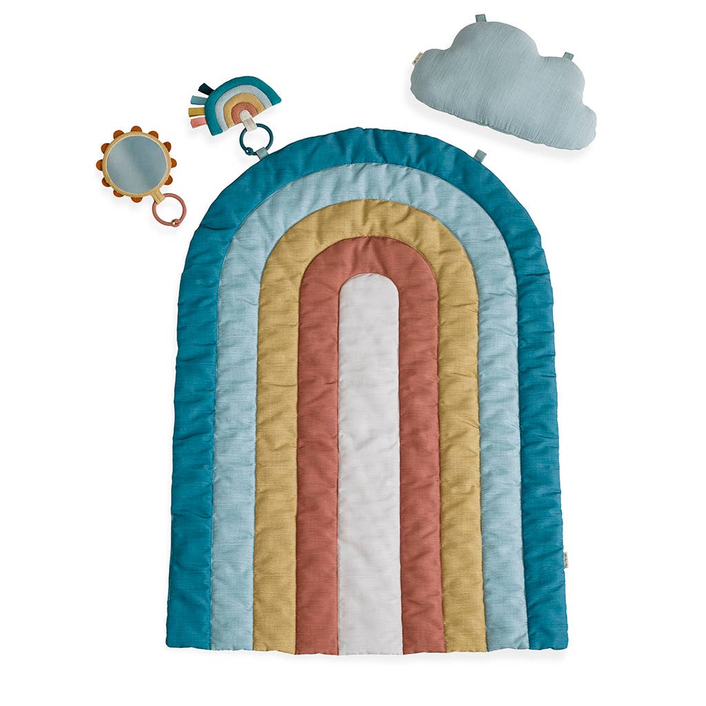 Bitzy Bespoke Ritzy Tummy Time Rainbow Play Mat