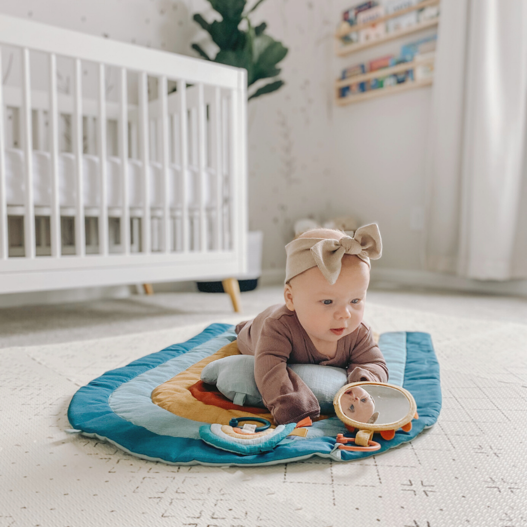 Bitzy Bespoke Ritzy Tummy Time Rainbow Play Mat