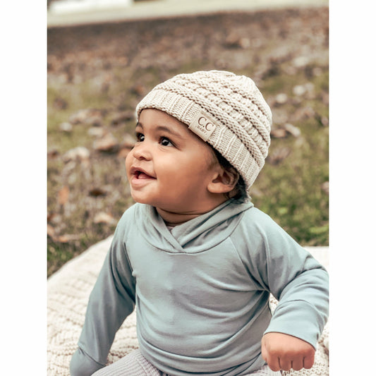 Solid CC Beanie for Newborn Baby