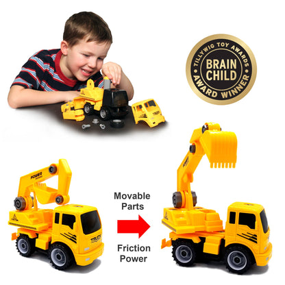 Excavator - Take-Apart-Put-Together/2-Toys-In-1 Truck Toy