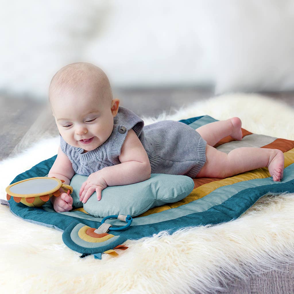 Bitzy Bespoke Ritzy Tummy Time Rainbow Play Mat