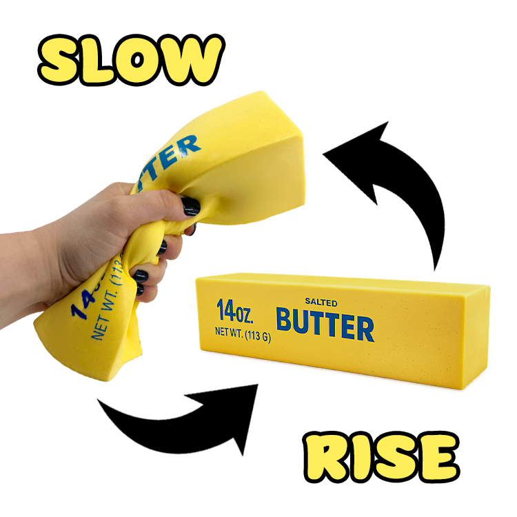 Fun Doh 10" JUMBO Butter Squishy Slow Rise Toy - 9/Display