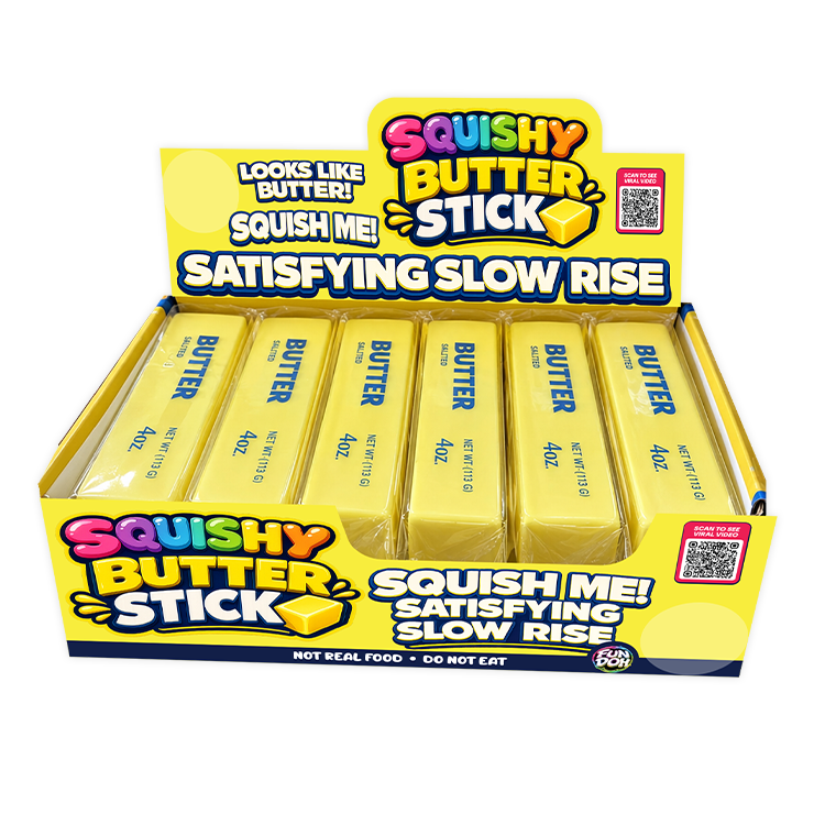 Fun Doh 6" Butter Stick Slow Rise Fidget Toy