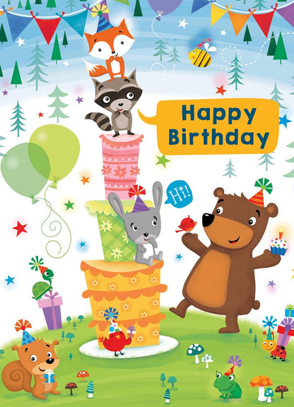 Woodland Party Birthday Card