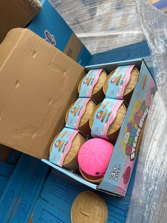 Squishy Solid Bright Color Dumpling Toy