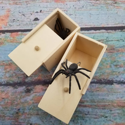 Scared Spider Wooden Box Scarysurprise Trick Toy