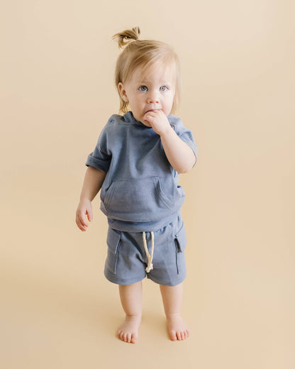 Cargo Shorts Set | Blue
