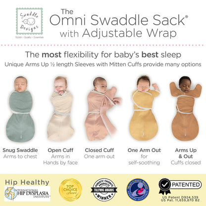 Omni Swaddle Sack, Heathered Peach Blush