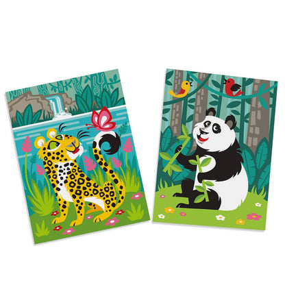 Panda & Leopard - Christmas Paint Craft kit - Gift set and toys for kids