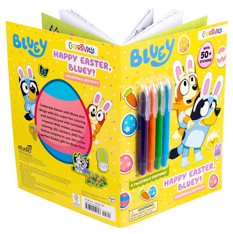 Bluey Colortivity: Happy Easter, Bluey! by Delaney Foerster