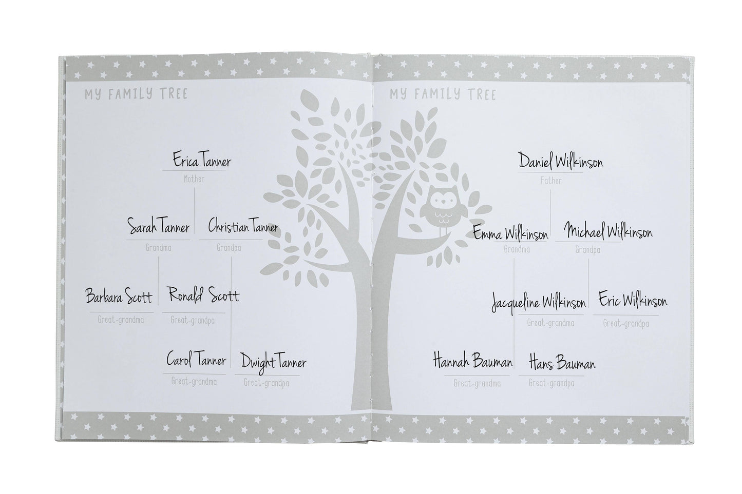 Linen Memory Babybook and Ink Pad, Gray