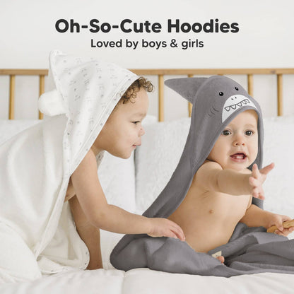 KeaBabies Cuddle Baby Hooded Towel