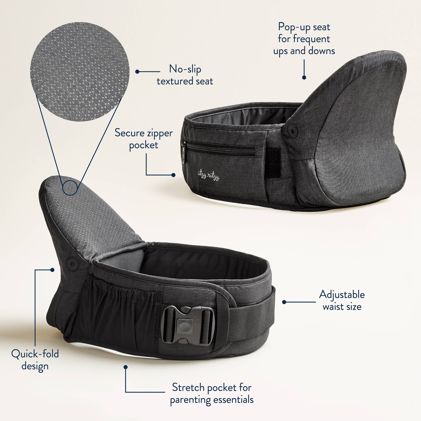 *NEW* Itzy Hold & Fold™ - Hip Seat Carrier