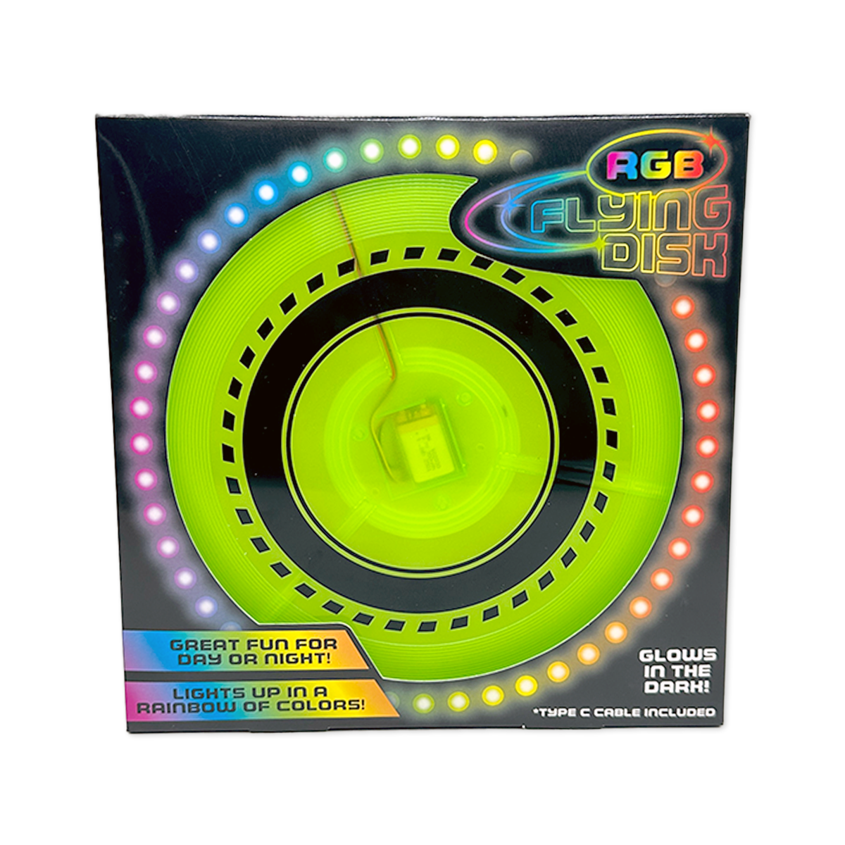 RGB Glow in the Dark Light-up Flying Disc