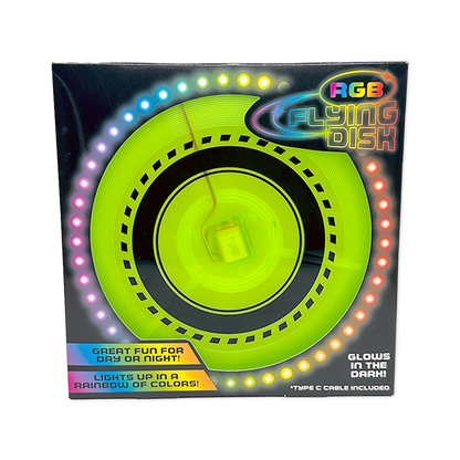 RGB Glow in the Dark Light-up Flying Disc