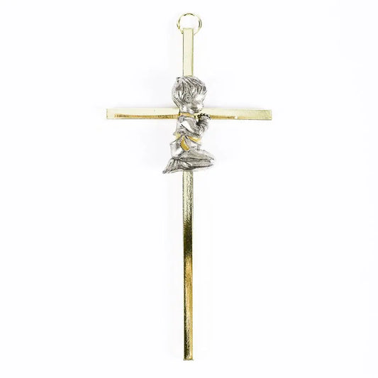 6 Inch Baptism Wall Cross - "Boy"