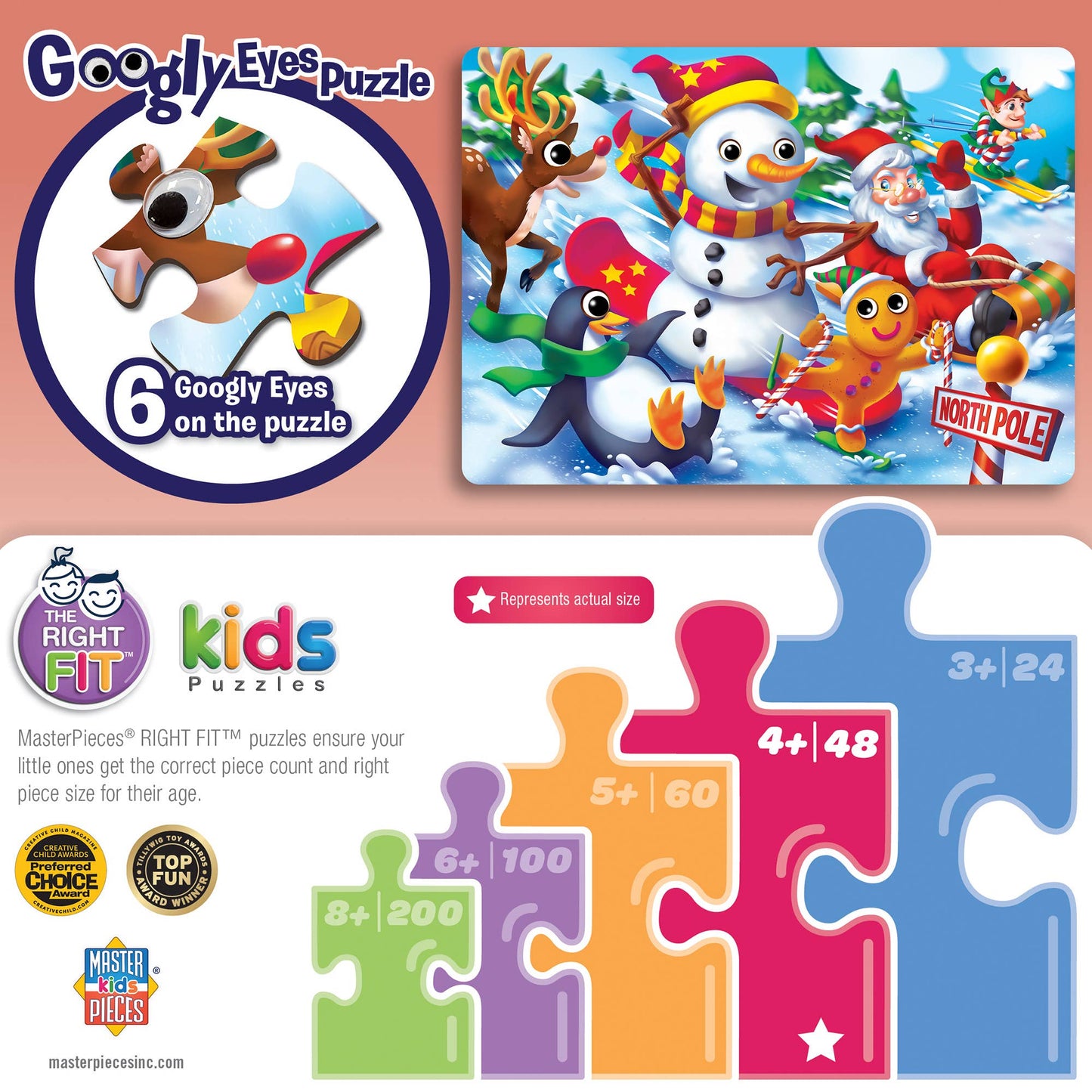 Googly Eyes - Christmas Friends 48 Piece Puzzle
