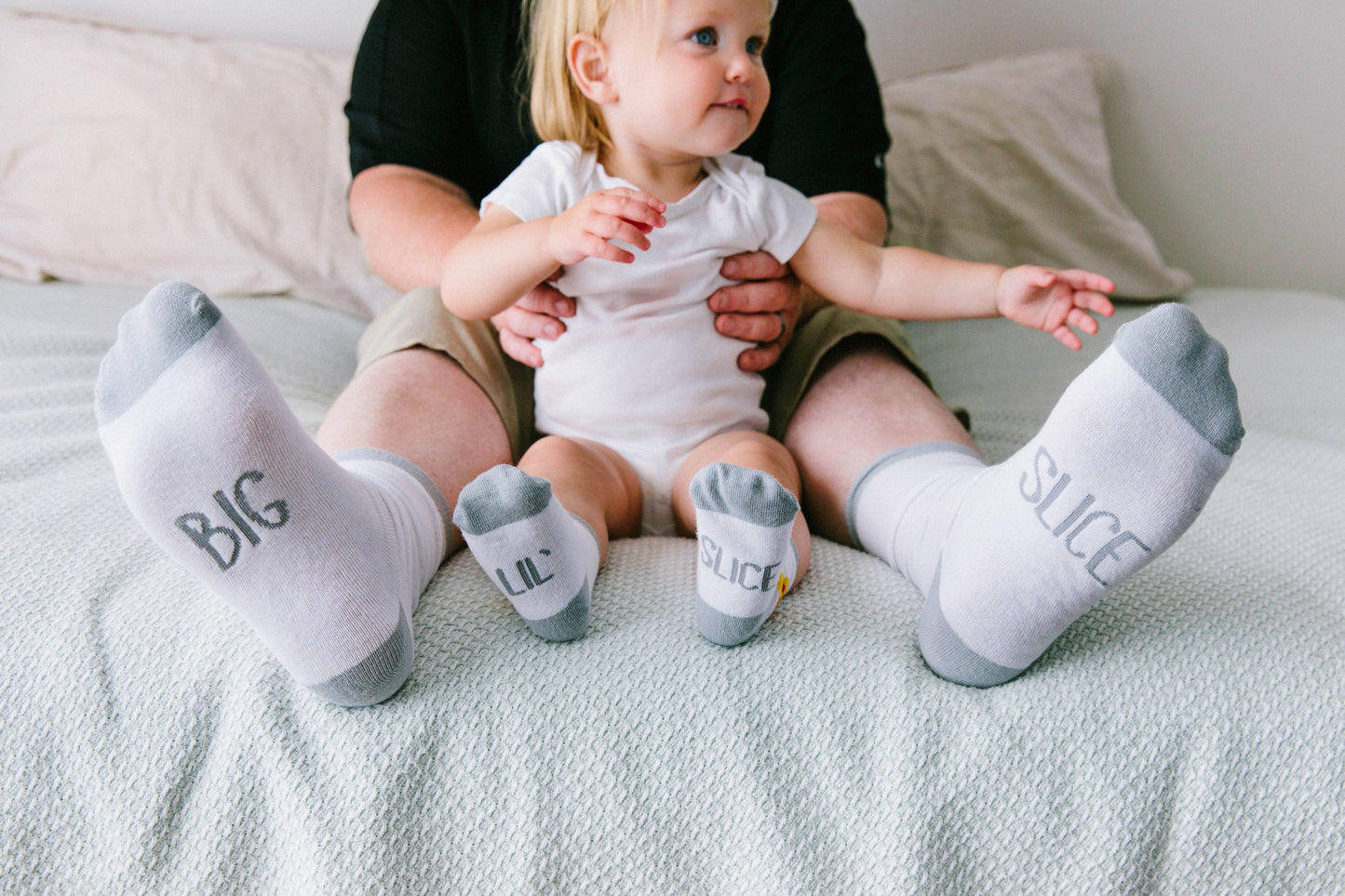 Daddy & Me Matching Pizza Sock Set, Father's Day Gift