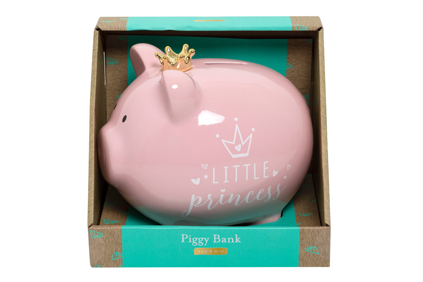 Little Princess Crown Pink Piggy Bank