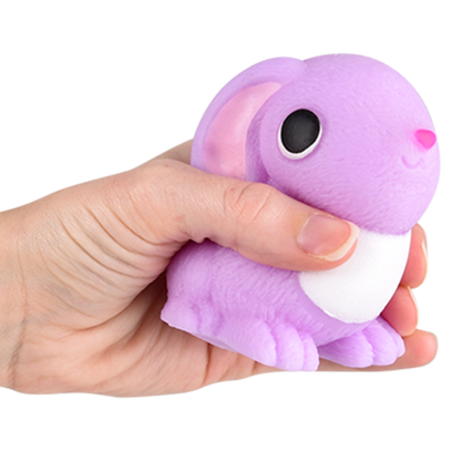 SQUISH AND STRETCH EASTER BUNNY 3.25"