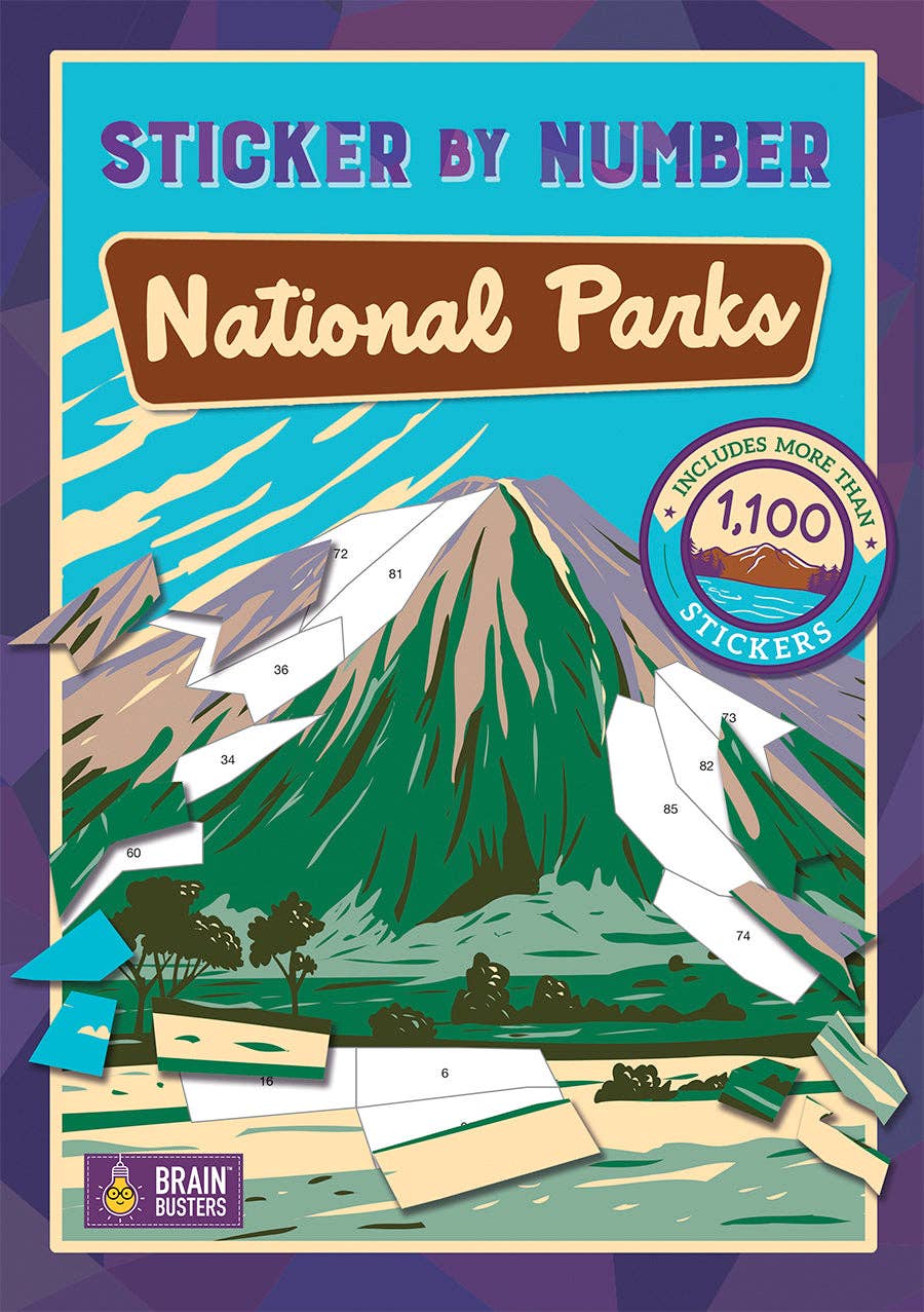 National Parks: Sticker-by-Number Activity Book