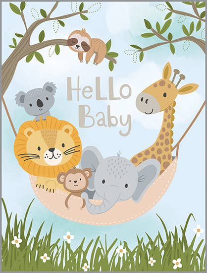 Baby Card - Animal Hammock