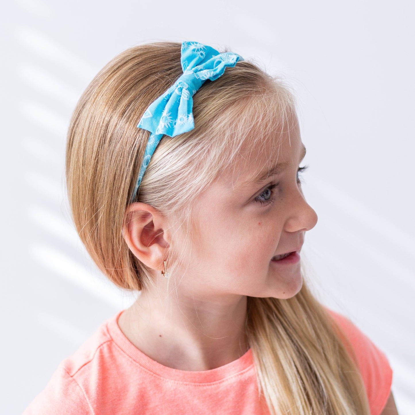 Thin Eyelet Lace Bow Headbands