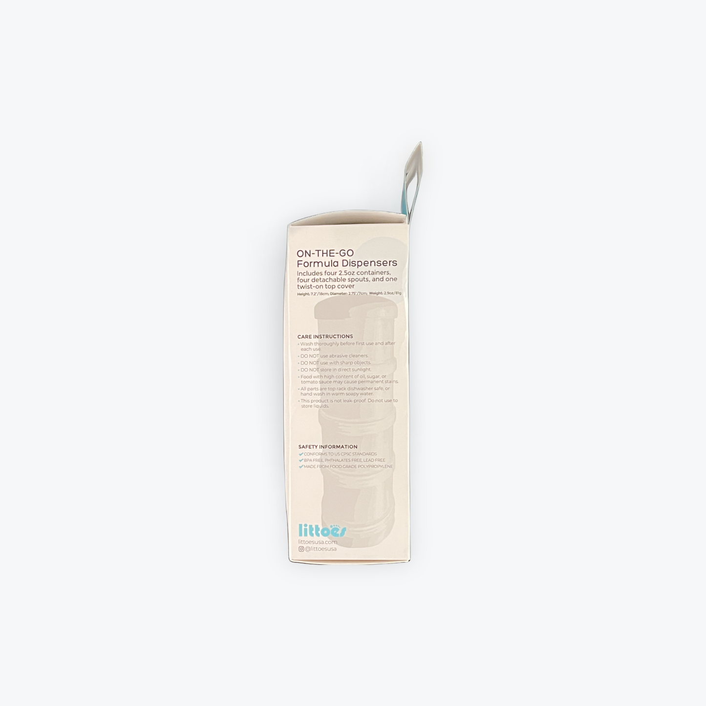 ON-THE-GO Formula Dispensers Blue - New Packaging