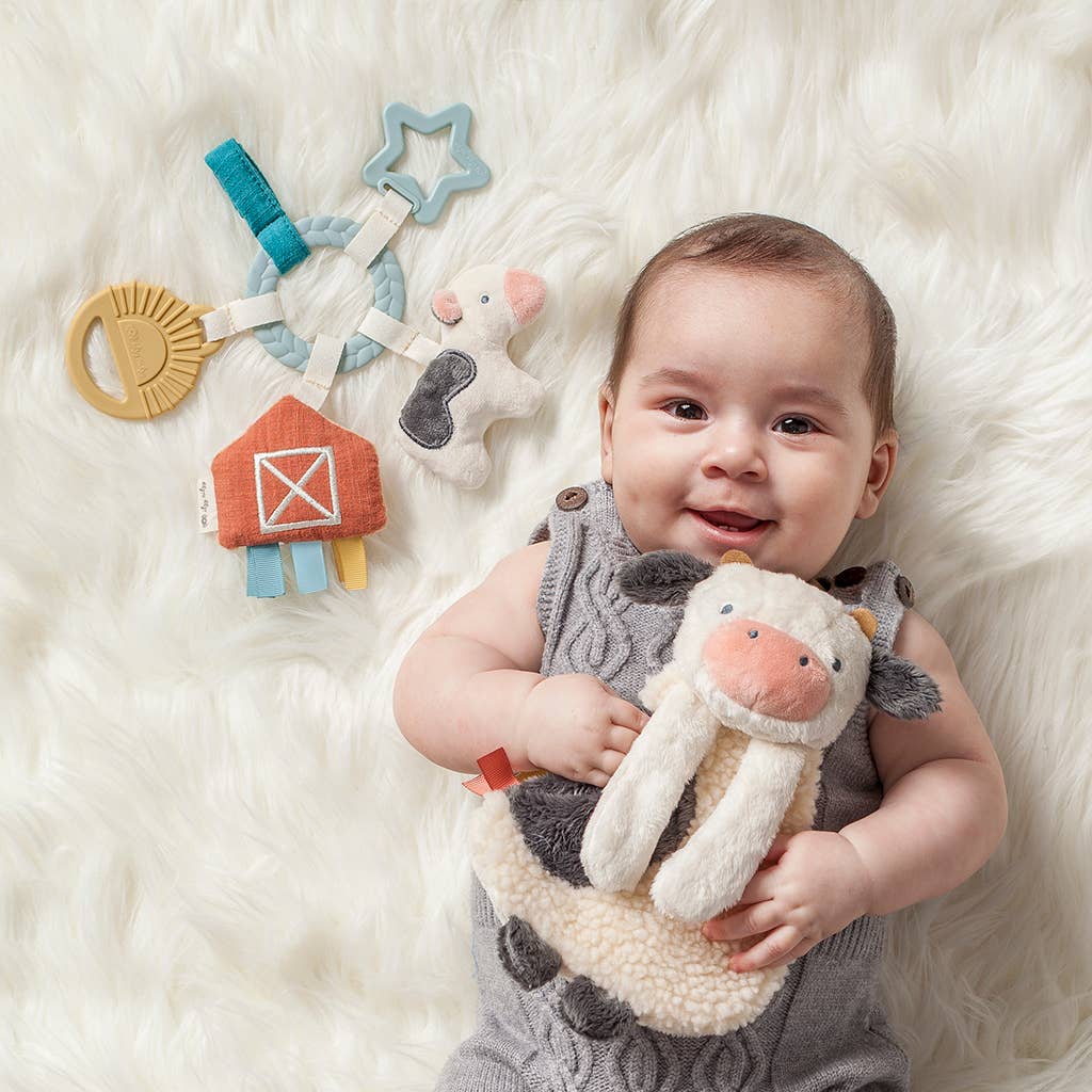 Bitzy Busy Ring™ Teething Activity Toy - Farm
